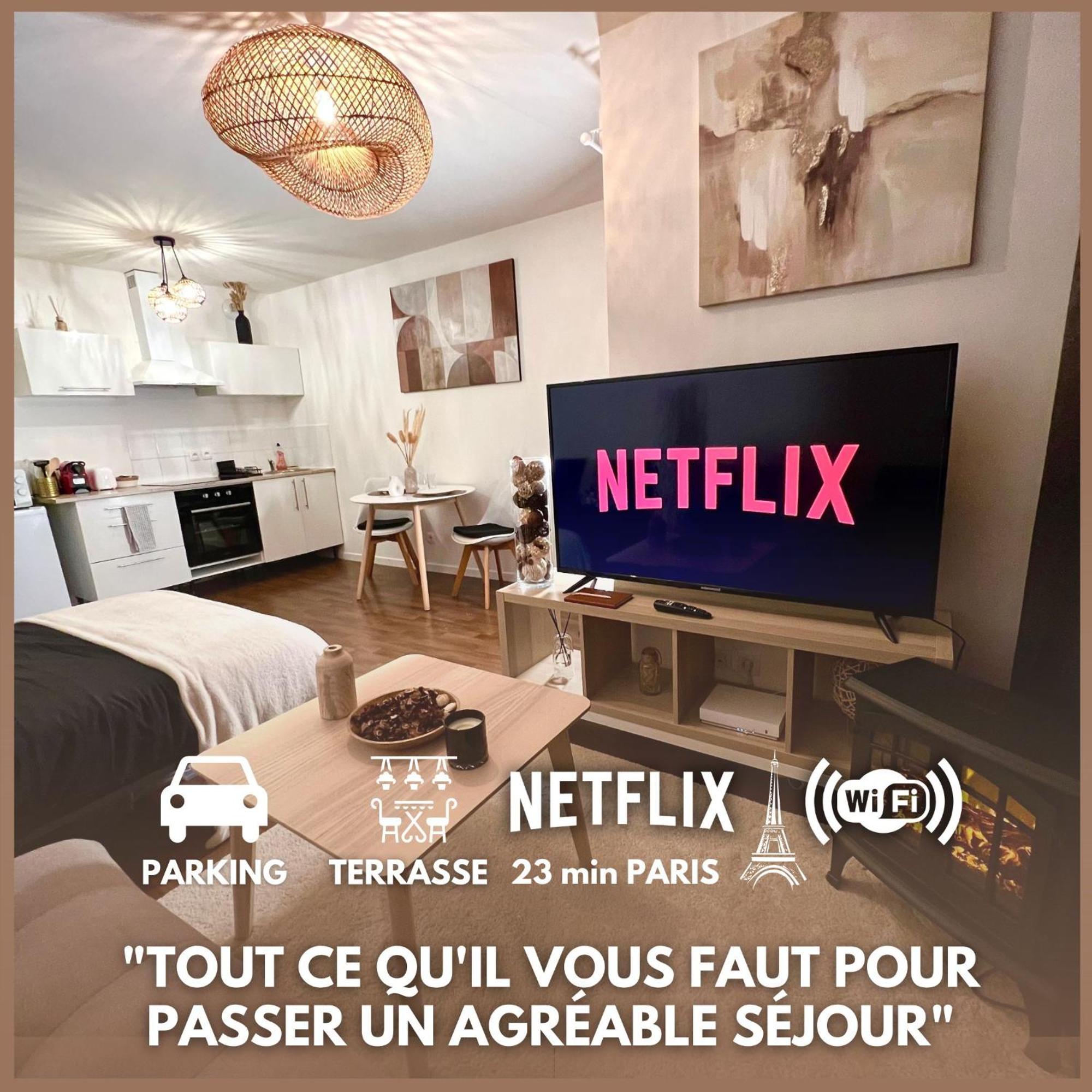 Appartamento "Moonlight" Gare A 10Min De Paris, Wifi, Terrasse , Parking Argenteuil Esterno foto